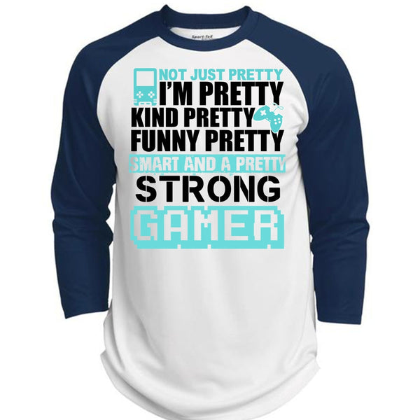 Pretty Strong Gamer T Shirt, I Love Gaming T Shirt, Awesome T-Shirts  (Polyester Game Baseball Jersey)