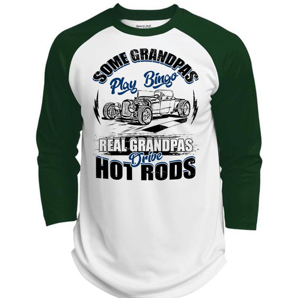 Real Grandpas Drive Hot Rod T Shirt, I Love Trucker T Shirt, Awesome T-Shirts  (Polyester Game Baseball Jersey)