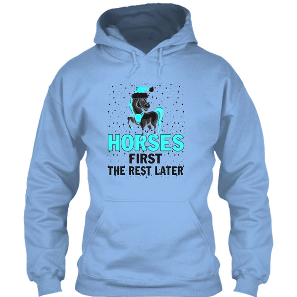 Horses First The Rest Later T Shirt, Equestrian Merry Christmas T Shirt