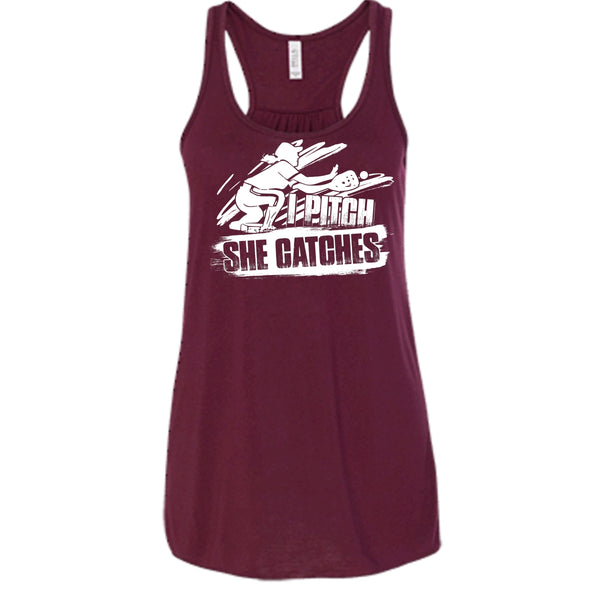 I Pitch She Catches T Shirt, I'm A Baseball Player Tank Top