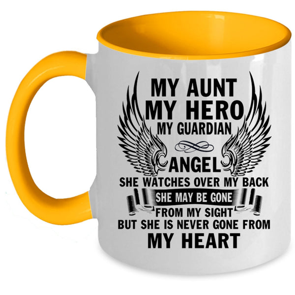 My Guardian Angel Coffee Mug, My Aunt Accent Mug
