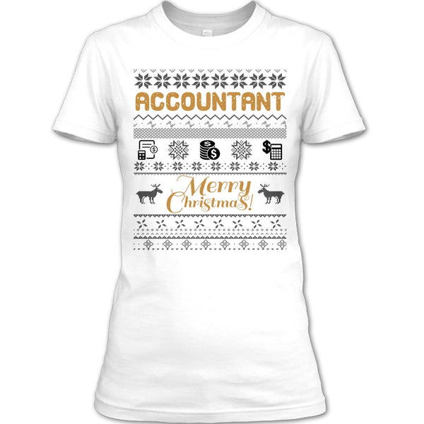 Acoountant Merry Christmas T Shirt, Gift For Merry Christmas T Shirt