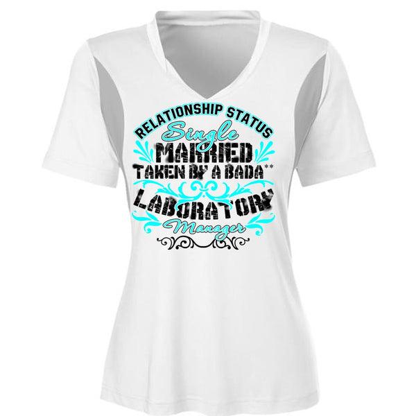 Married Taken By A Laboratory Manager T Shirt, I Love Manager T Shirt, Awesome T-Shirts