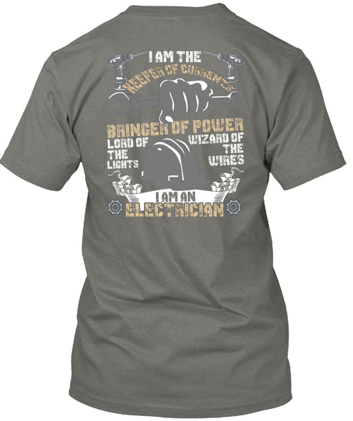 I Am An Electrician T Shirt, Keeper Of Currents T Shirt
