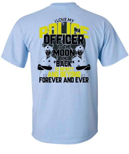 I Love My Police Officer T Shirt, I Love Police T Shirt