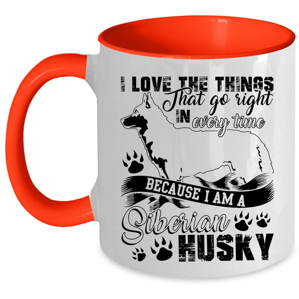 Cute Siberian Husky Coffee Mug, I Am A Siberian Husky Accent Mug