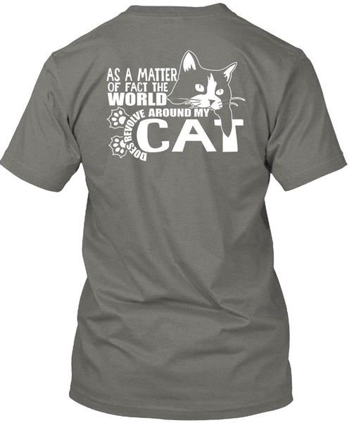 World Does Revolve Around My Cat T Shirt, My Pets T Shirt
