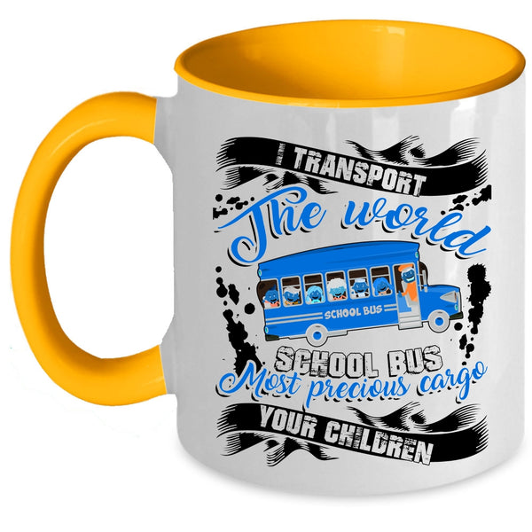 Funny Gift For Bus Driver Coffee Mug, Cool School Bus Accent Mug