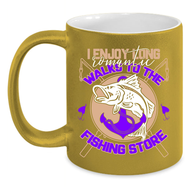 I Enjoy Long Romantic Coffee Mug, The Fishing Store Coffee Cup