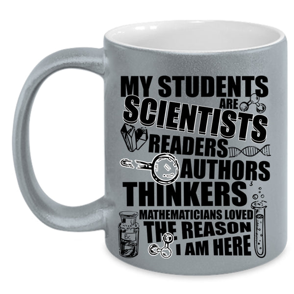 Mathematicians Loved Coffee Mug, My Students Are Scientists Accent Mug
