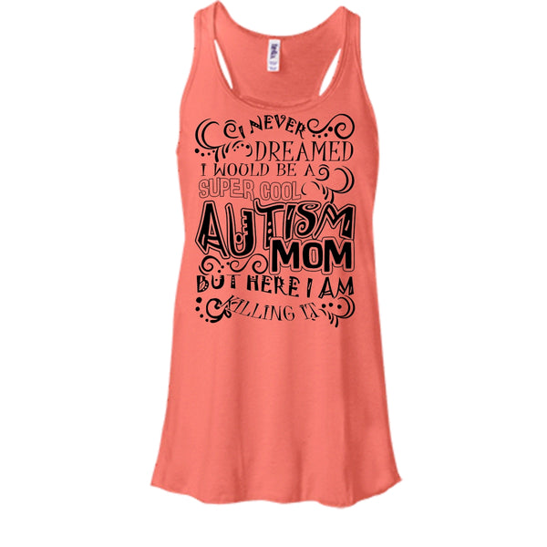 Cool Autism Mom T Shirt, Gift For Autism Mom Tank Top
