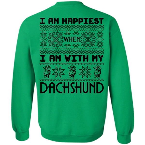 I Love My Dog T Shirt, I Am With My Dachshund Sweatshirt