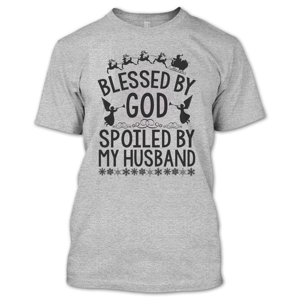 Blessed By God T Shirt, Merry Christmas Gift T Shirt