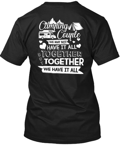 A black t-shirt with the shopify logo