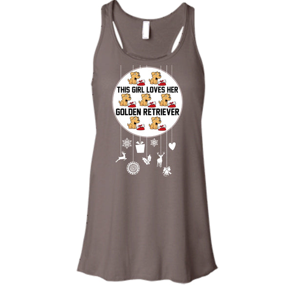 This Girl Loves Her Golden Retriever T Shirt, Coolest Dog Lover Tank Top