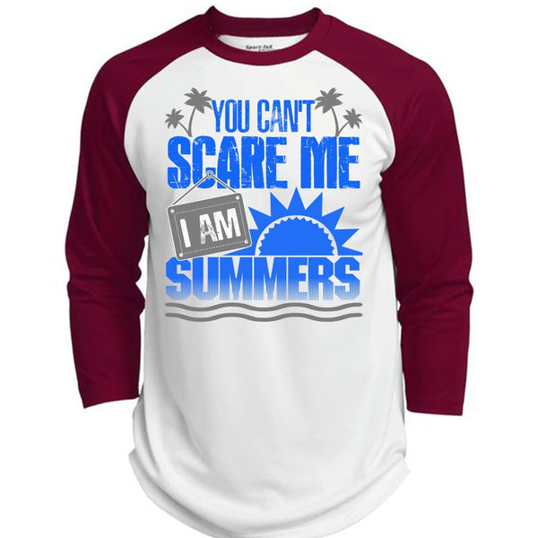 You Can't Scare Me T Shirt, I Love Summer T Shirt, Awesome T-Shirts  (Polyester Game Baseball Jersey)