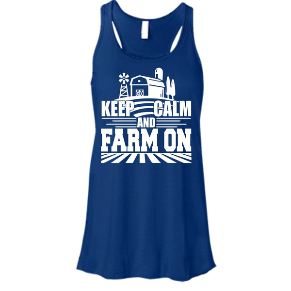 Keep Calm And Farm On T Shirt, Coolest Farmer T Shirt, Cool T Shirt