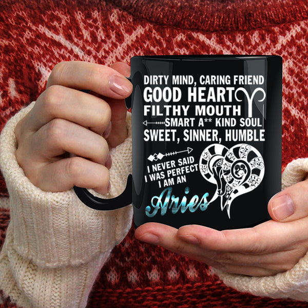 I Am An Aries Coffee Mug, Cute Zodiac Coffee Cup