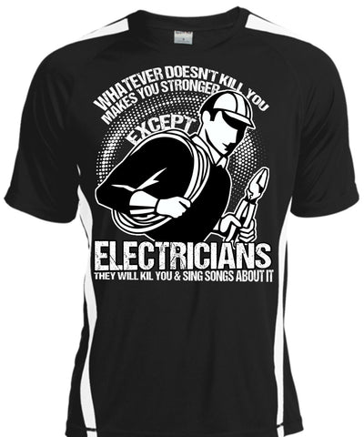 A black t-shirt with the shopify logo