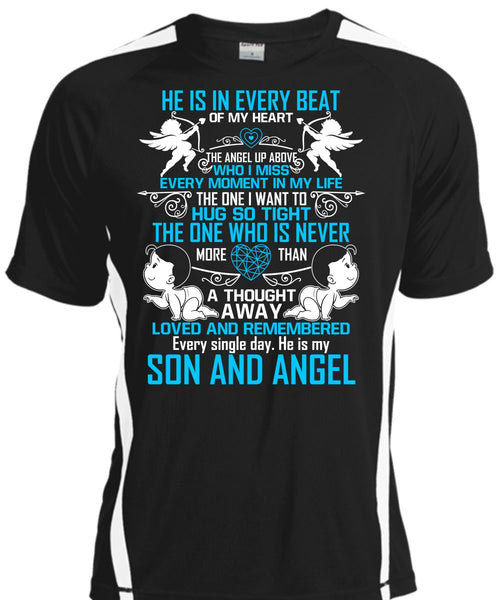 A black t-shirt with the shopify logo