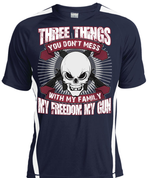 You Don't Mess With My Family T Shirt, My Freedom My Gun T Shirt, Cool Shirt