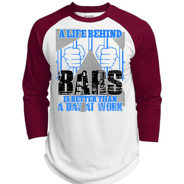 A Life Behind Bars T Shirt, Being A Biker T Shirt, Awesome T-Shirts  (Polyester Game Baseball Jersey)