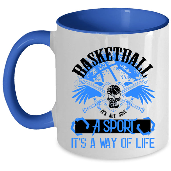 It's Not Just A Sport Coffee Mug, Basketball Accent Mug