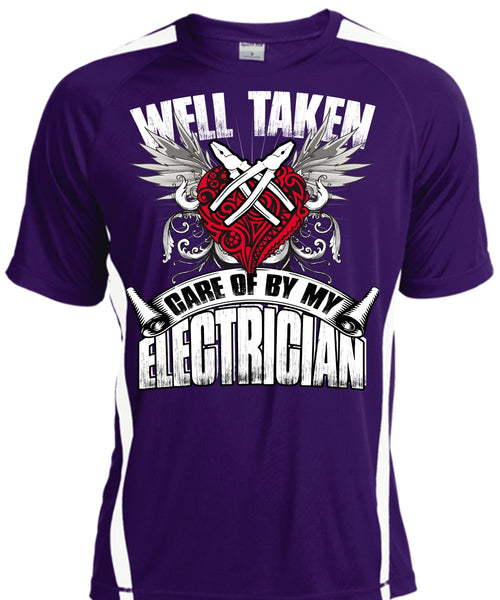 Care Of By My Electrician T Shirt, Being An Electrician T Shirt, Cool Shirt