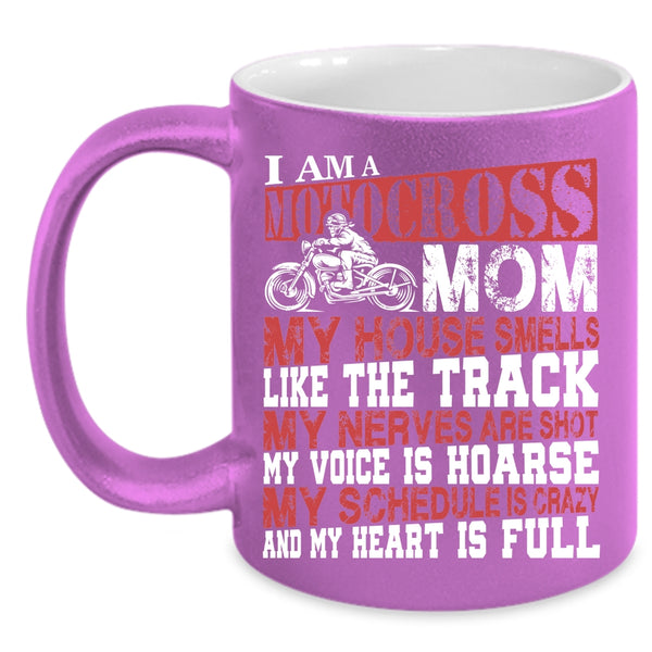 I Am A Motocross Mom Coffee Mug, Funny Gift For Mom Coffee Cup
