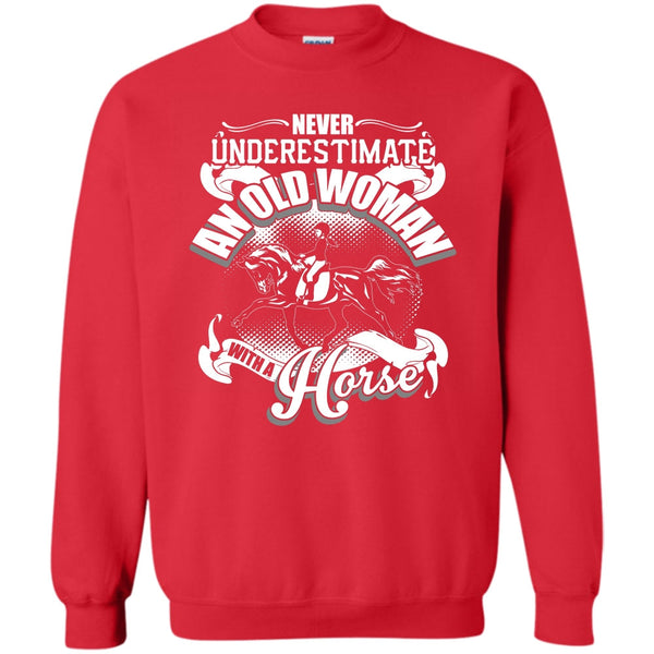 An Old Man With A Horse T Shirt, Coolest Equestrian Sweatshirt