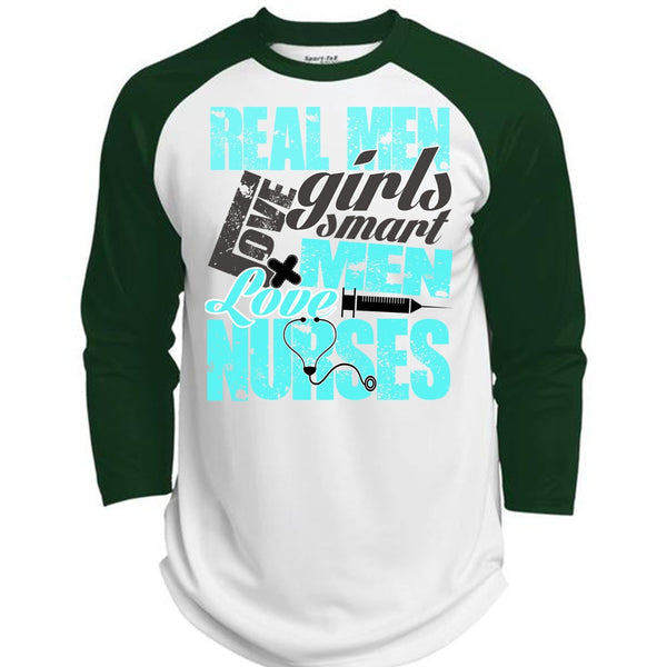 Real Men Love Girls T Shirt, I Love Nursing T Shirt, Awesome T-Shirts  (Polyester Game Baseball Jersey)