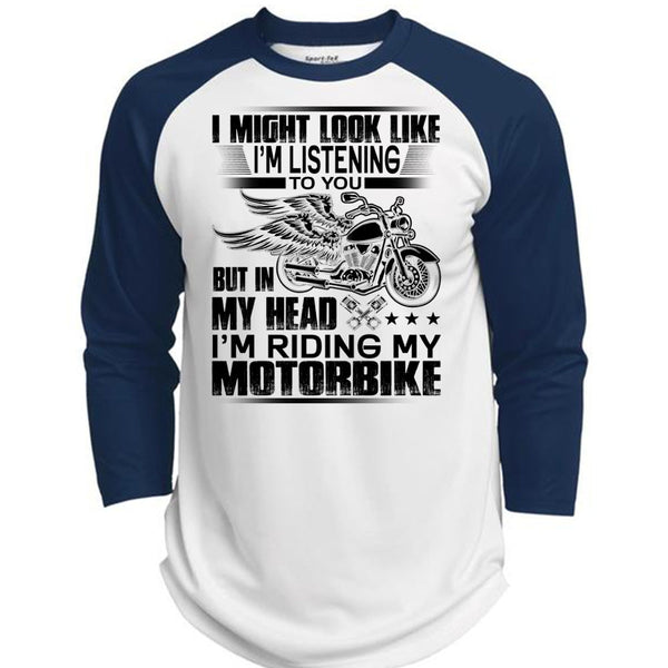 I'm Riding My Motorbike T Shirt, I Love Biker T Shirt, Awesome T-Shirts  (Polyester Game Baseball Jersey)