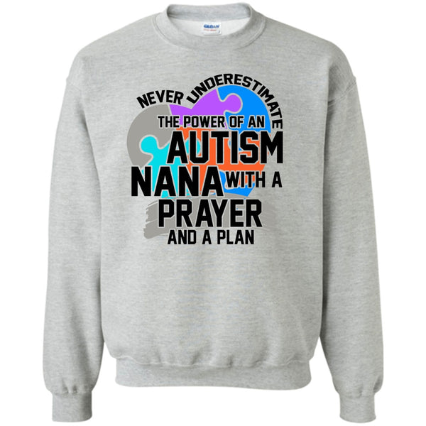 Coolest Autism Nana T Shirt, Never Underestimate Sweatshirt