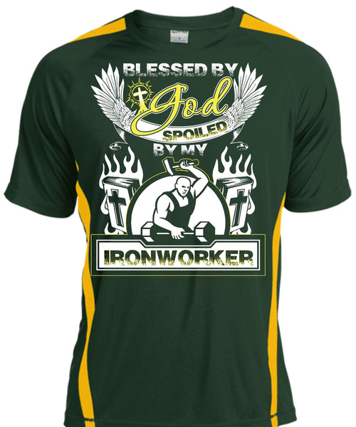 God Spoiled By My Ironworker T Shirt, Being An Ironworker T Shirt, Cool Shirt