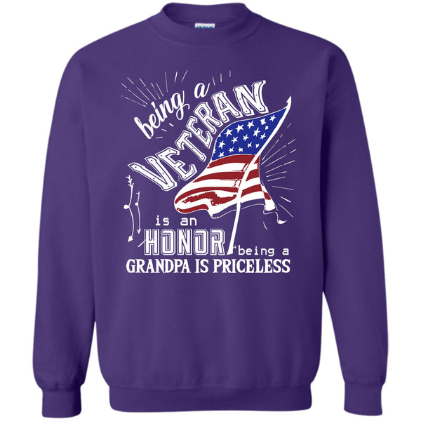 Being A Grandpa Is Princess T Shirt, Coolest Veteran Grandpa Sweatshirt