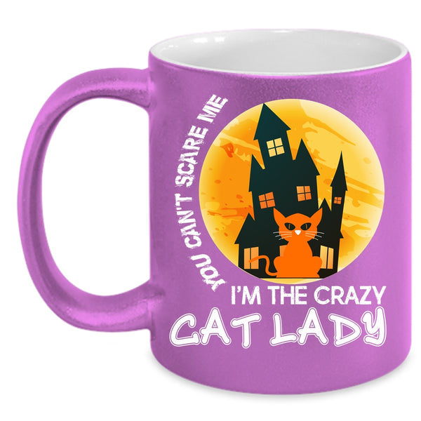 I'm The Crazy Cat Lady Coffee Mug, Cool Halloween Coffee Cup