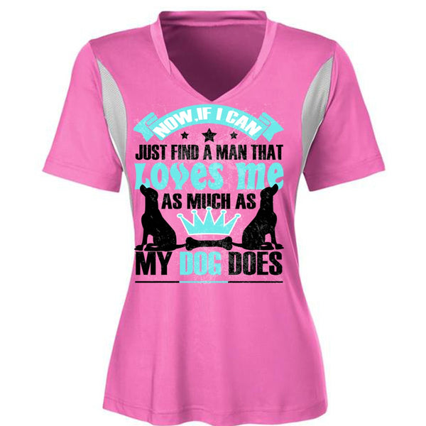 Loves Me As Much As My Dog Does T Shirt, I Love My Dog T Shirt, Awesome T-Shirts