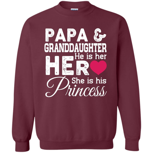 He Is Her Heart She Is His Princess T Shirt, Best Dad Ever Sweatshirt