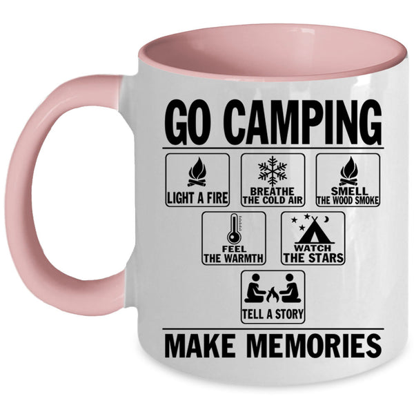 Watch The Stars Coffee Mug, Go Camping Make Memories Accent Mug