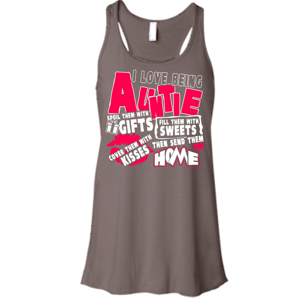 I Love Being Auntie T Shirt, I Am A Aunt Tank Top