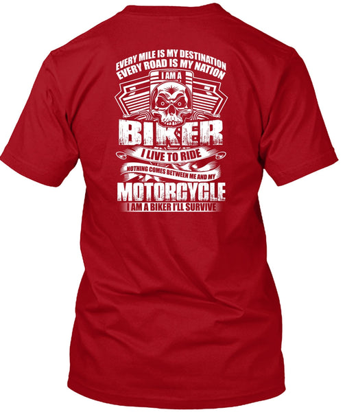 I Am A Biker T Shirt, My Motorcycle T Shirt