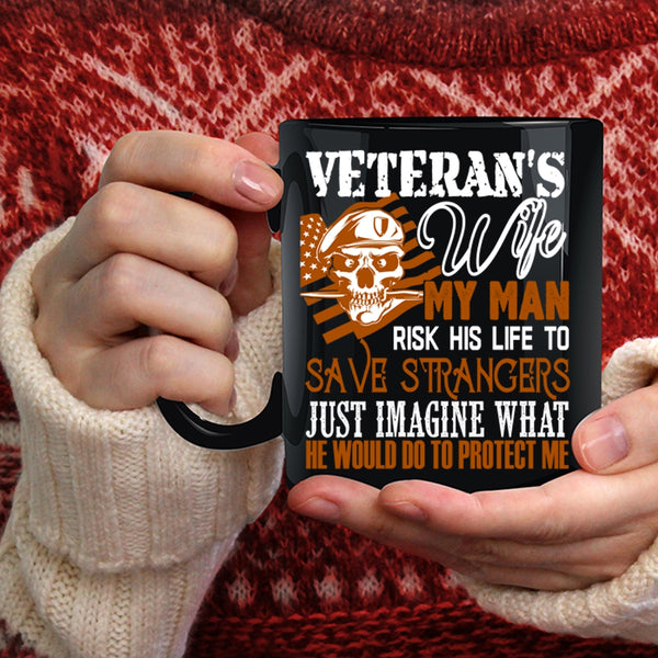 Veteran's Wife Coffee Mug, I Love My Veteran Coffee Cup