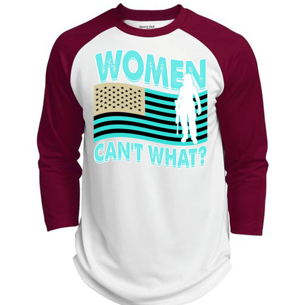 Women Can't What T Shirt, I Love Veteran T Shirt, Awesome T-Shirts  (Polyester Game Baseball Jersey)