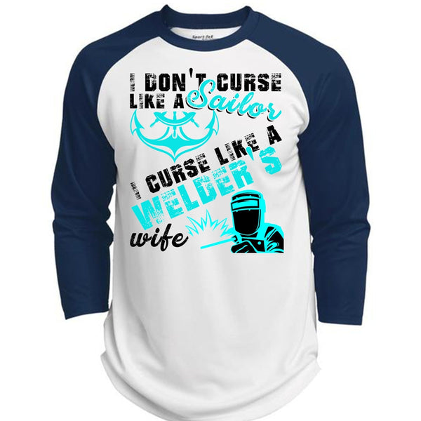 I Don't Like Curse Like A Sailor T Shirt, I Love Welding T Shirt, Awesome T-Shirts  (Polyester Game Baseball Jersey)