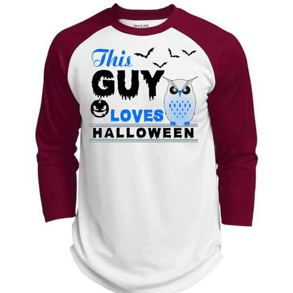 This Guy Loves Halloween T Shirt, Wait For Halloween T Shirt, Awesome T-Shirts  (Polyester Game Baseball Jersey)