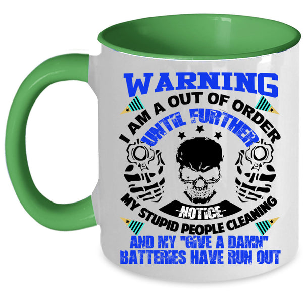 American Flag Coffee Mug, Cool Veteran Accent Mug