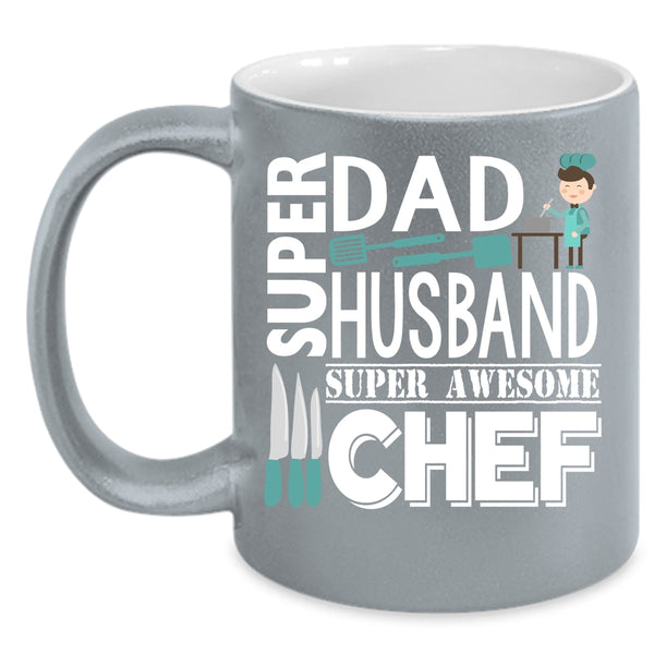 Dad And Husband Coffee Mug, Awesome Chef Coffee Cup