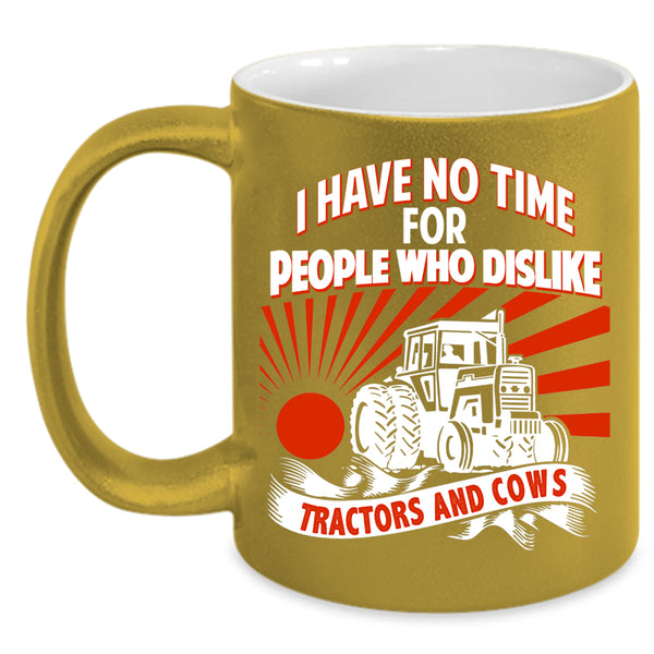 Tractors And Cows Coffee Mug, Cool Farmer Coffee Cup