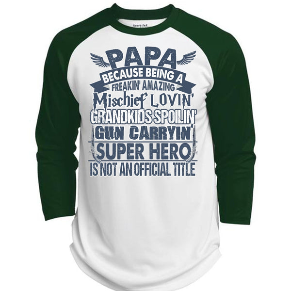 Loving Grandkids Spoiling T Shirt, I Love Papa T Shirt, Awesome T-Shirts  (Polyester Game Baseball Jersey)