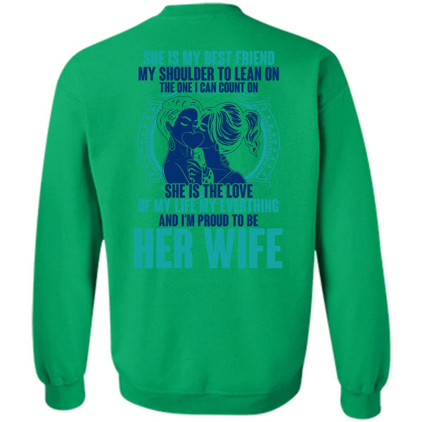 I Love Wife T Shirt, I'm Proud To Be Her Wife Sweatshirt